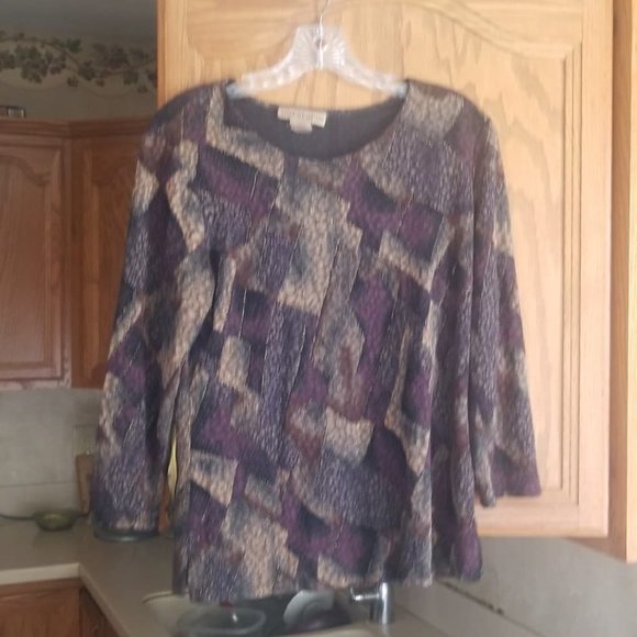 NOTATIONS WOMENS TOP SHIRT BLOUSE SIZE M - Picture 1 of 11